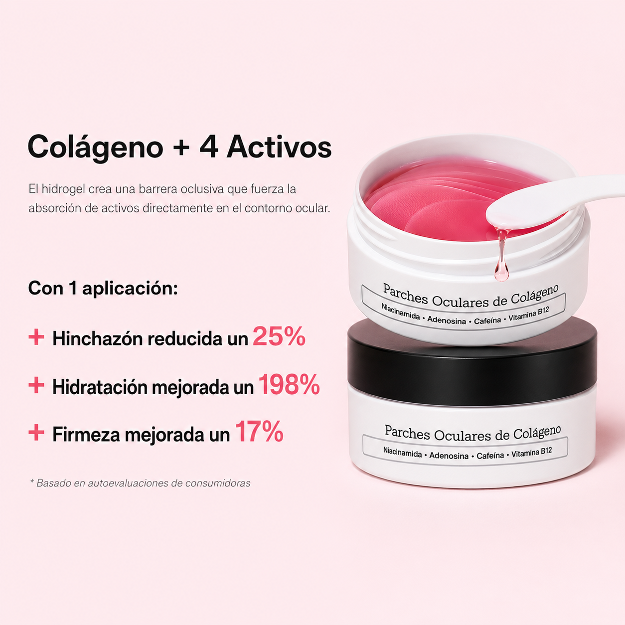NuvaSkin - Parches oculares de colágeno para ojeras y bolsas